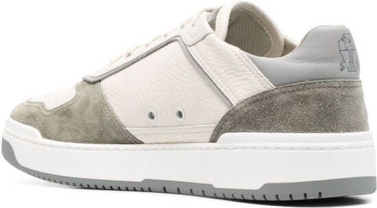 Brunello Cucinelli low-top panelled sneakers Neutrals