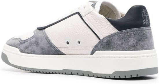 Brunello Cucinelli low-top panelled sneakers White
