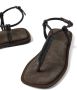 Brunello Cucinelli Monili-detail leather sandals Brown - Thumbnail 4