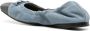 Brunello Cucinelli Monili-detail suede ballerina shoes Blue - Thumbnail 3