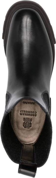 Brunello Cucinelli Monili-embellished Chelsea boots Black