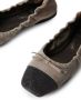 Brunello Cucinelli Monili-toe leather ballerina shoes Brown - Thumbnail 4