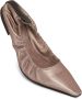 Brunello Cucinelli Monili-trim metallic-leather ballet pumps Pink - Thumbnail 2