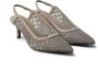 Brunello Cucinelli net-embroidery suede pumps Brown - Thumbnail 2