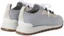 Brunello Cucinelli panelled knit lace-up sneakers Grey - Thumbnail 3