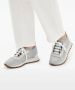 Brunello Cucinelli panelled knit lace-up sneakers Grey - Thumbnail 5