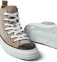 Brunello Cucinelli panelled lace-up sneakers Brown - Thumbnail 4