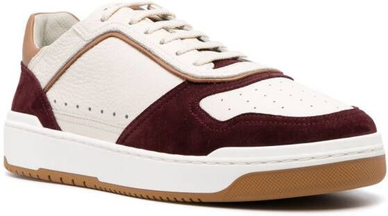 Brunello Cucinelli panelled low-top sneakers Neutrals