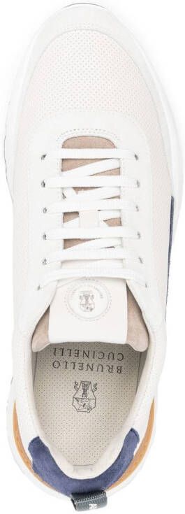Brunello Cucinelli panelled low-top sneakers White
