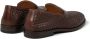 Brunello Cucinelli penny-slot woven leather loafers Brown - Thumbnail 3