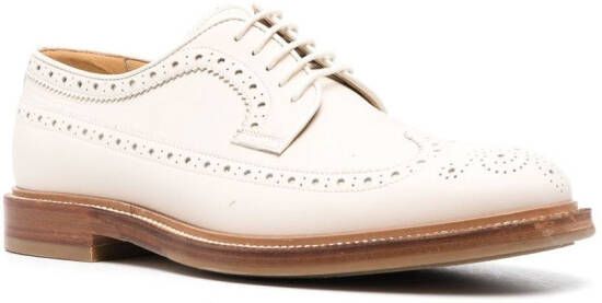 Brunello Cucinelli perforated Derby shoes Neutrals