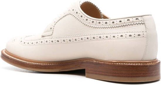 Brunello Cucinelli perforated Derby shoes Neutrals