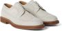 Brunello Cucinelli perforated-embellished suede derby shoes White - Thumbnail 1