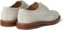 Brunello Cucinelli perforated-embellished suede derby shoes White - Thumbnail 2