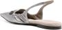 Brunello Cucinelli pointed-toe slingback ballerina shoes Silver - Thumbnail 3