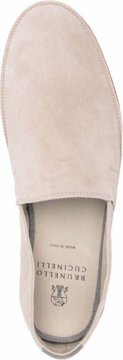 Brunello Cucinelli round-toe loafers Neutrals