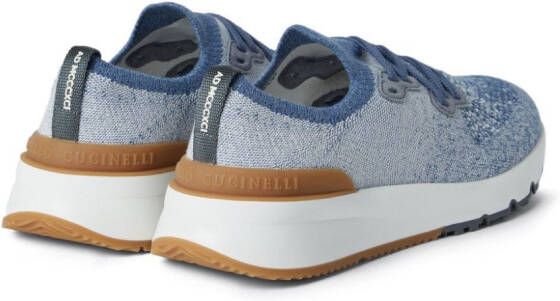 Brunello Cucinelli speckled low-top sneakers Blue