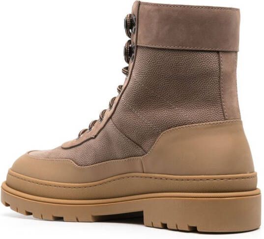 Brunello Cucinelli suede ankle boots Brown