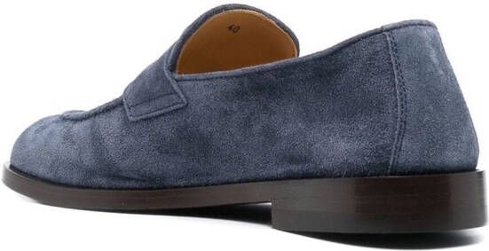 Brunello Cucinelli suede penny loafers Blue