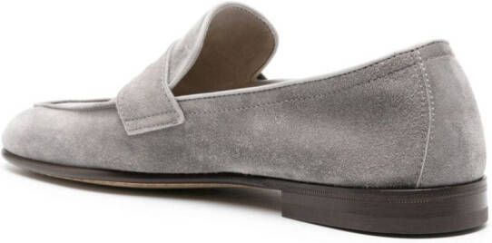 Brunello Cucinelli suede penny-slot loafers Grey