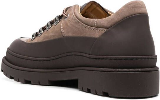 Brunello Cucinelli two-tone lace-up shoes Brown