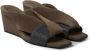 Brunello Cucinelli wedge-heel suede sandals Brown - Thumbnail 2