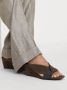 Brunello Cucinelli wedge-heel suede sandals Brown - Thumbnail 5