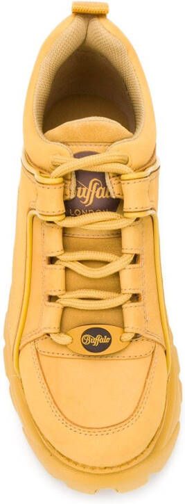 Buffalo platform lace-up sneakers Yellow