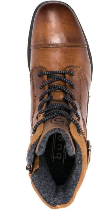 Bugatti Vittore leather boots Brown