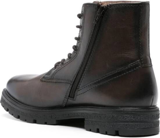 Bugatti Zaru leather ankle boots Brown
