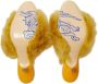 Burberry 60mm shearling open-toe sandals Yellow - Thumbnail 2
