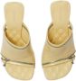Burberry 85mm decorative-zip leather sandals Yellow - Thumbnail 4