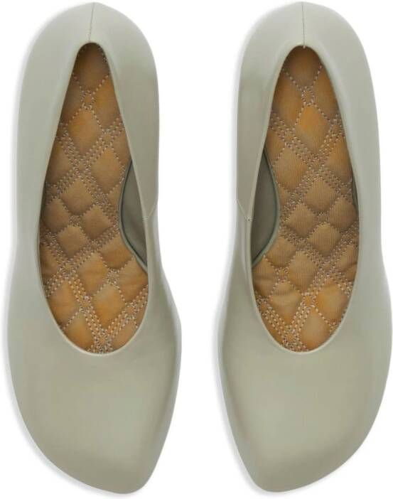 Burberry 85mm slip-on leather pumps Neutrals