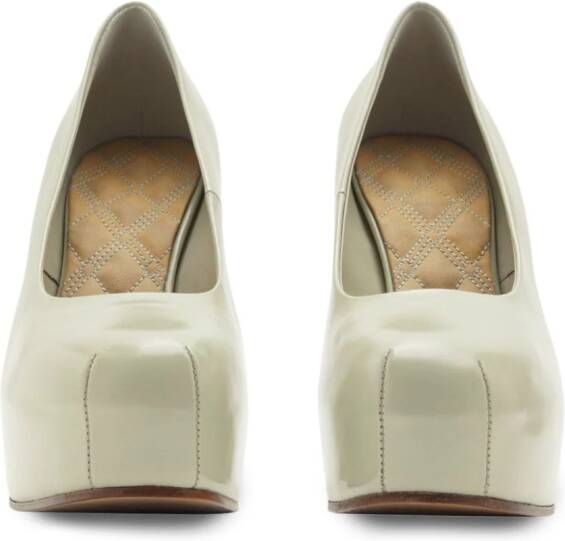 Burberry Arch 130mm leather pumps Neutrals