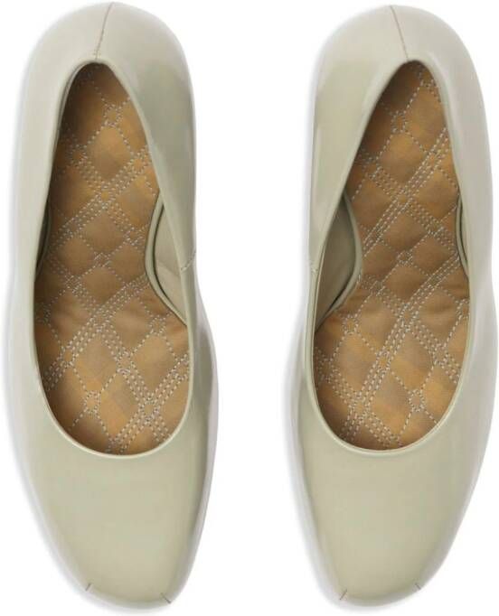 Burberry Arch 130mm leather pumps Neutrals
