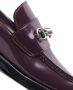 Burberry Barbed-detail leather loafers Red - Thumbnail 2