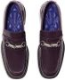 Burberry Barbed-detail leather loafers Red - Thumbnail 4