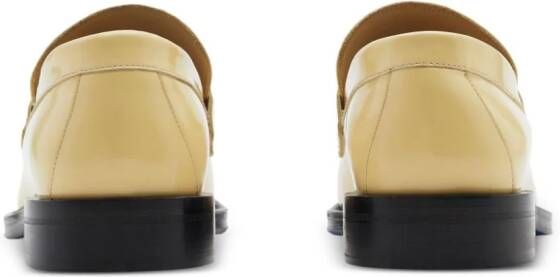 Burberry Barbed leather loafers Neutrals