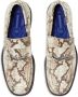 Burberry Barbed python-print loafers Neutrals - Thumbnail 4