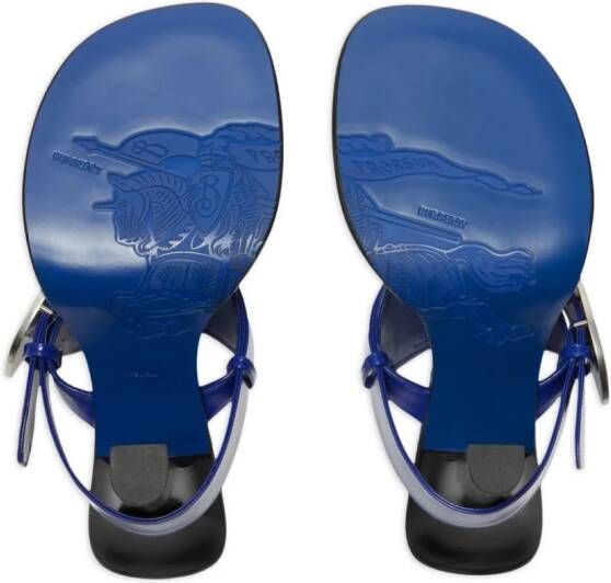 Burberry Bay leather sandals Blue