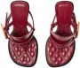 Burberry Bay leather sandals Red - Thumbnail 2