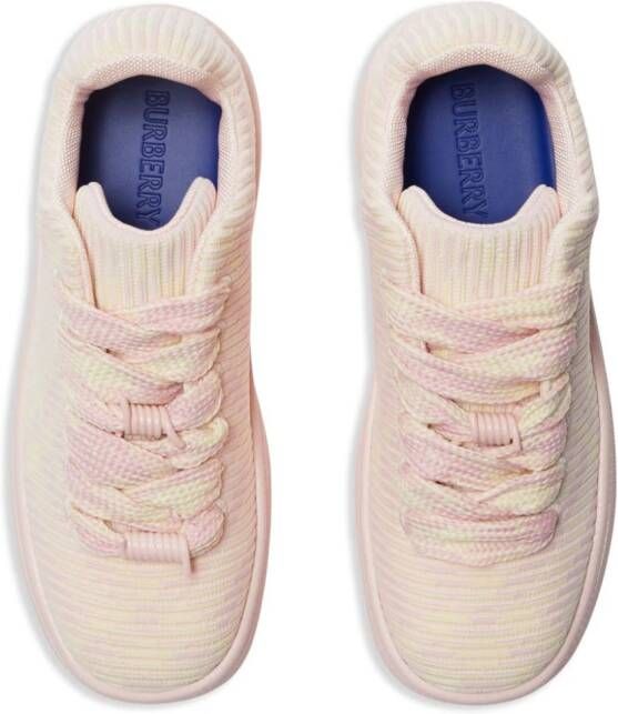 Burberry Box checked sneakers Pink