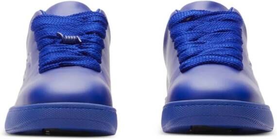 Burberry Box leather sneakers Blue