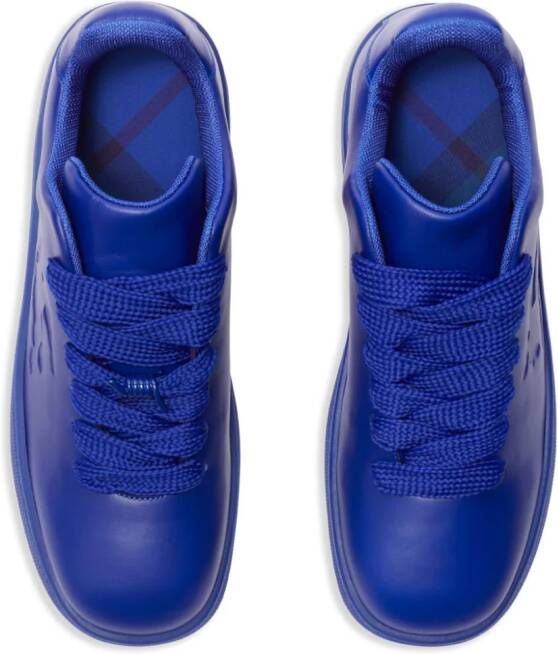 Burberry Box leather sneakers Blue