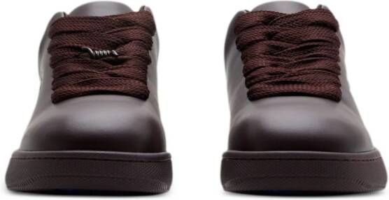 Burberry Box leather sneakers Brown