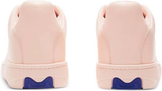 Burberry Box leather sneakers Pink
