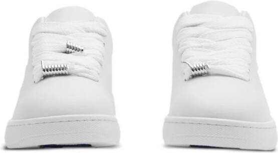 Burberry Box leather sneakers White