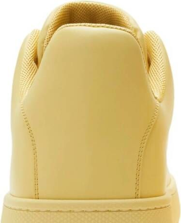Burberry Box leather sneakers Yellow