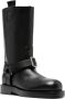 Burberry buckled-strap leather boots Black - Thumbnail 2