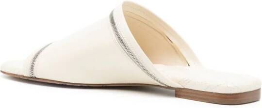 Burberry calf-leather slippers Neutrals